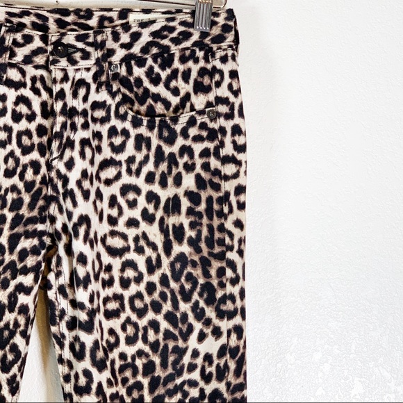 RAG & BONE ANIMAL PRINT BOYFRIEND JEANS - Picture 5 of 8